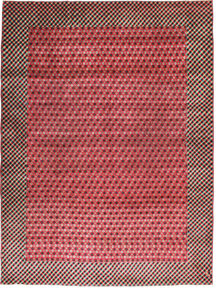 Vintage Persian Kashan Modernist Carpet, No.22916 - Galerie Shabab