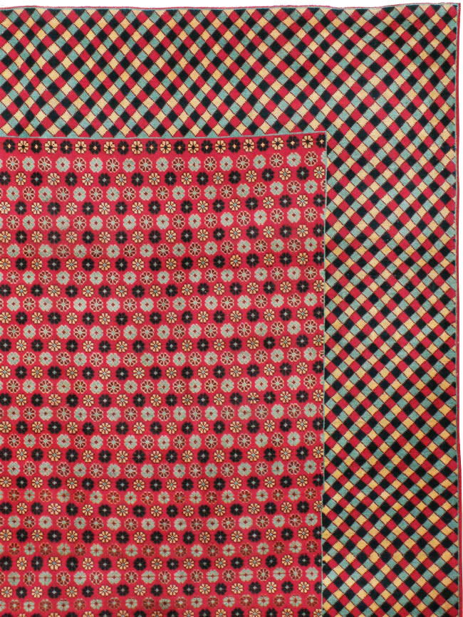 Vintage Persian Kashan Modernist Carpet, No.22916 - Galerie Shabab