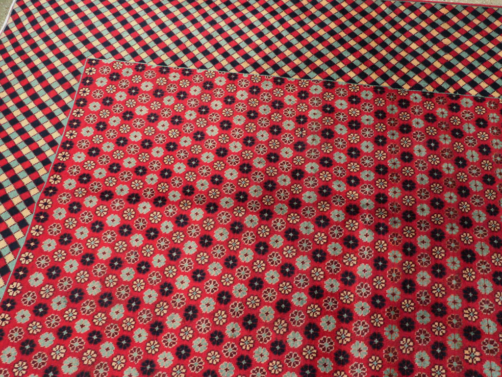 Vintage Persian Kashan Modernist Carpet, No.22916 - Galerie Shabab