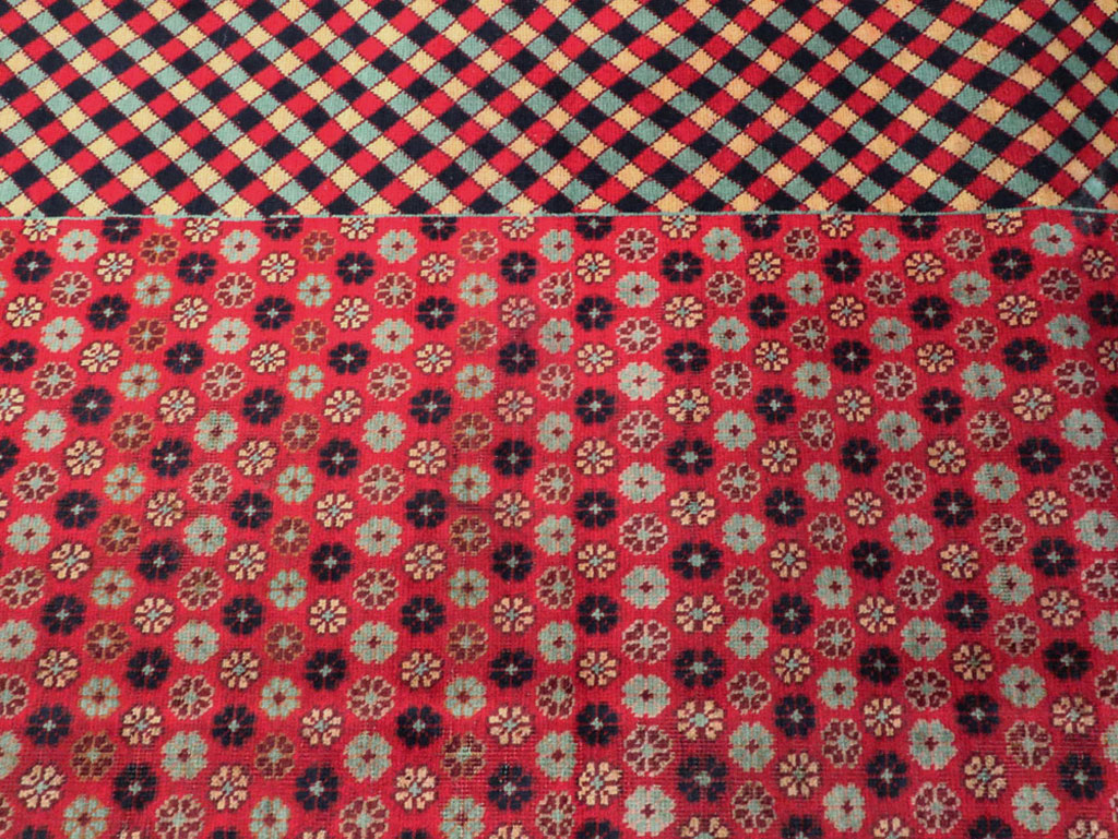 Vintage Persian Kashan Modernist Carpet, No.22916 - Galerie Shabab