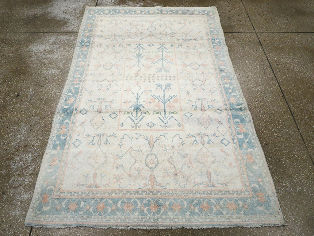Vintage Indian Cotton Agra Rug, No.22931 - Galerie Shabab