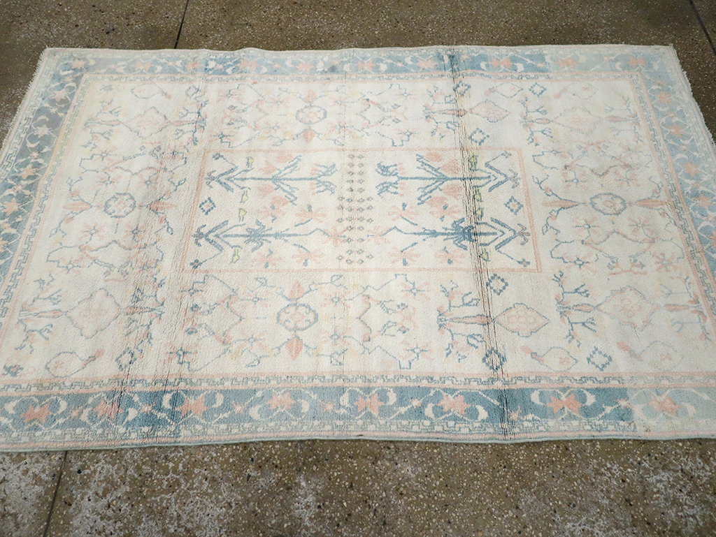 Vintage Indian Cotton Agra Rug, No.22931 - Galerie Shabab