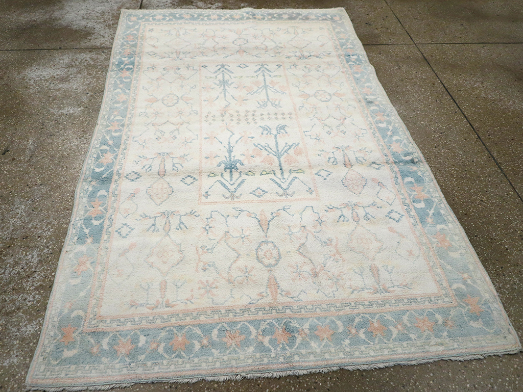 Vintage Indian Cotton Agra Rug, No.22931 - Galerie Shabab