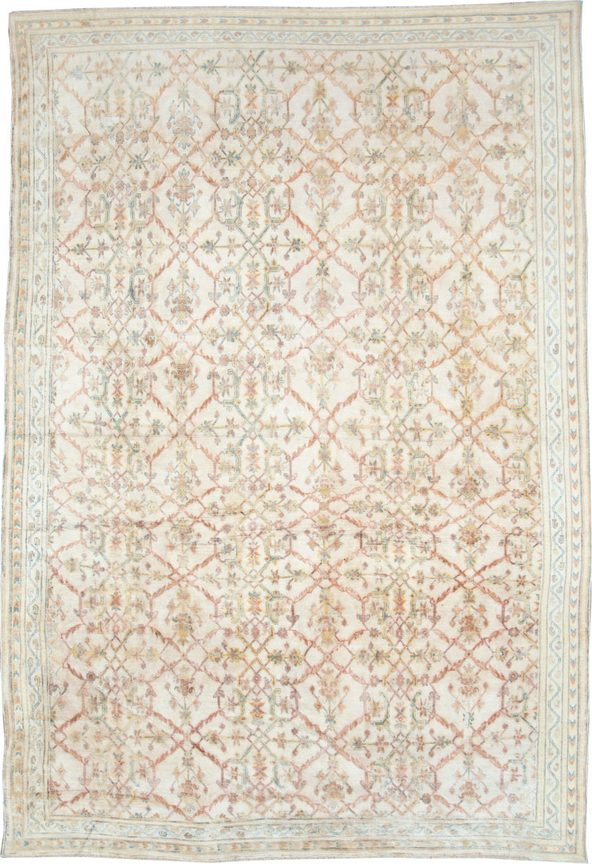 Vintage Indian Cotton Agra Carpet, No.22933 - Galerie Shabab