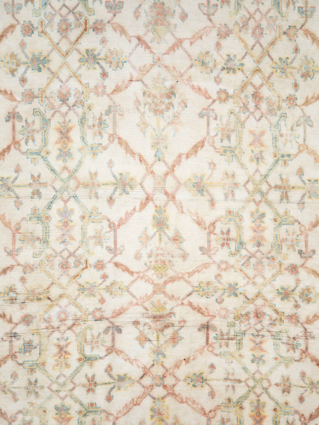 Vintage Indian Cotton Agra Carpet, No.22933 - Galerie Shabab