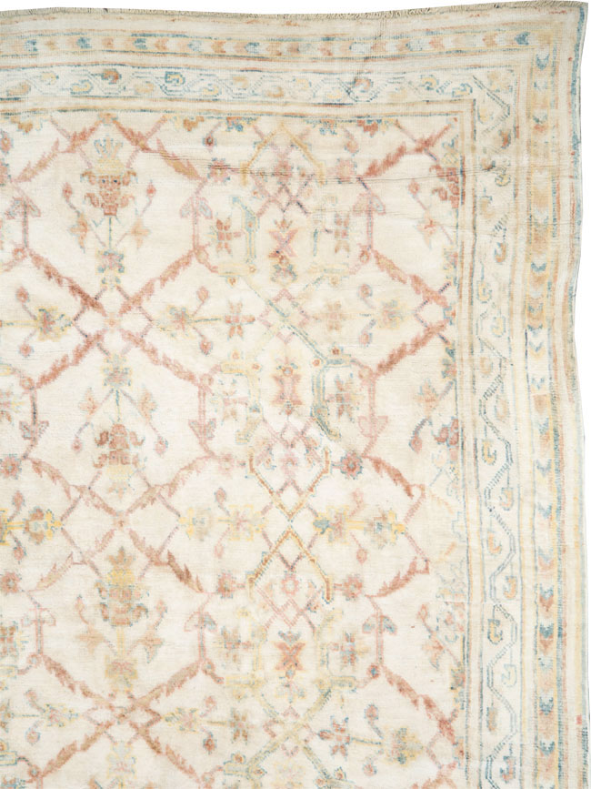Vintage Indian Cotton Agra Carpet, No.22933 - Galerie Shabab