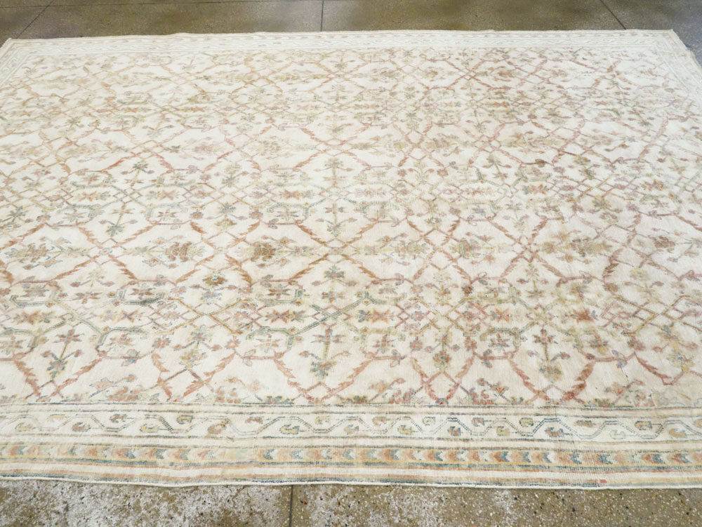 Vintage Indian Cotton Agra Carpet, No.22933 - Galerie Shabab