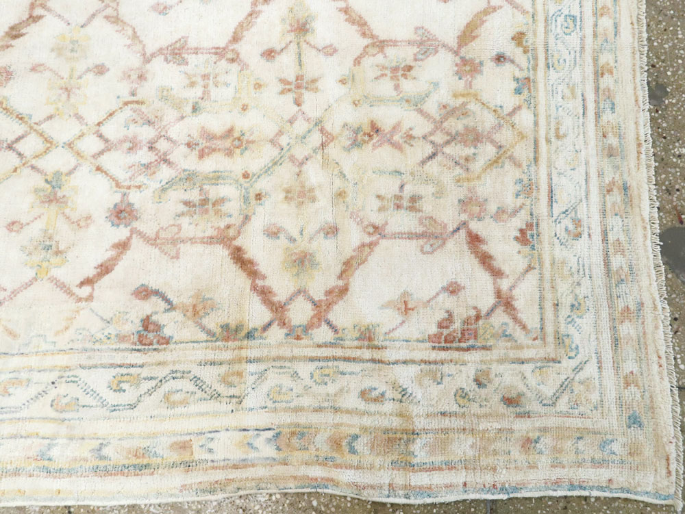 Vintage Indian Cotton Agra Carpet, No.22933 - Galerie Shabab