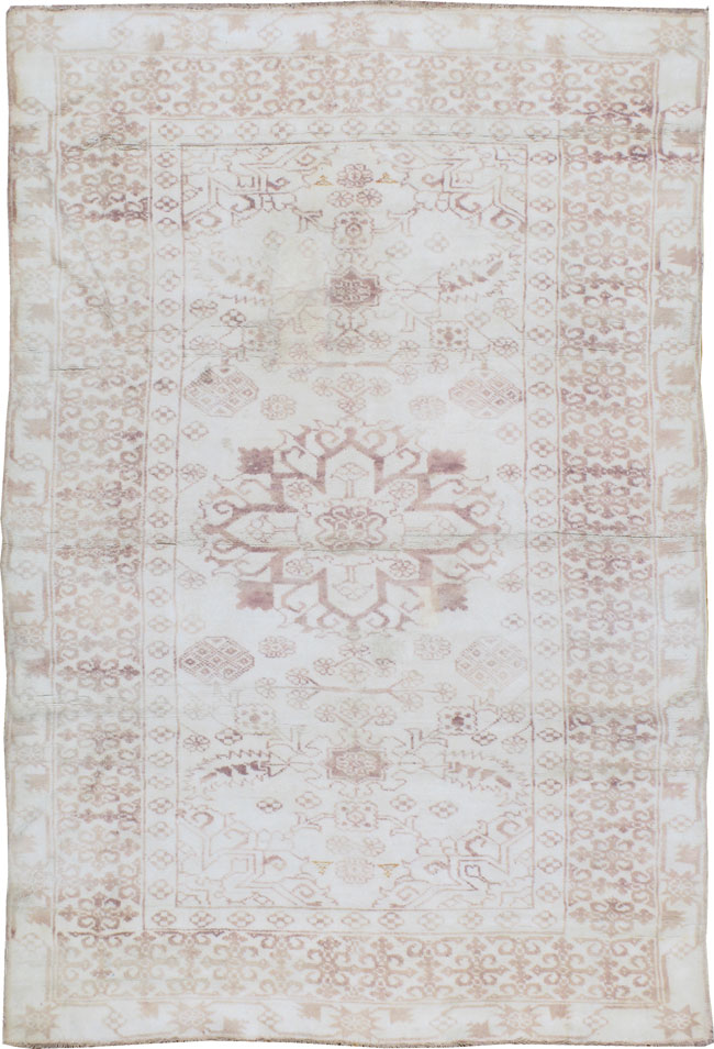 Vintage Indian Cotton Agra Rug, No.22938 - Galerie Shabab