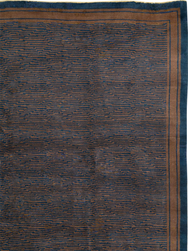 Vintage Indian Art Deco Carpet, No.22939 - Galerie Shabab