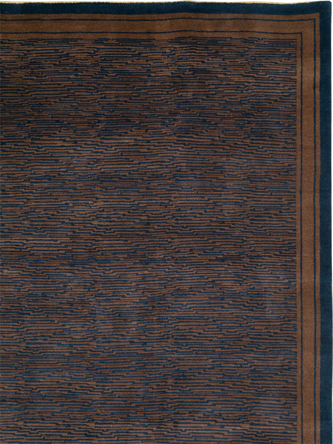 Vintage Indian Art Deco Carpet, No.22939 - Galerie Shabab