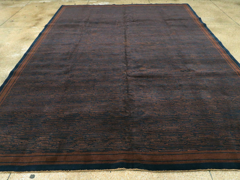 Vintage Indian Art Deco Carpet, No.22939 - Galerie Shabab