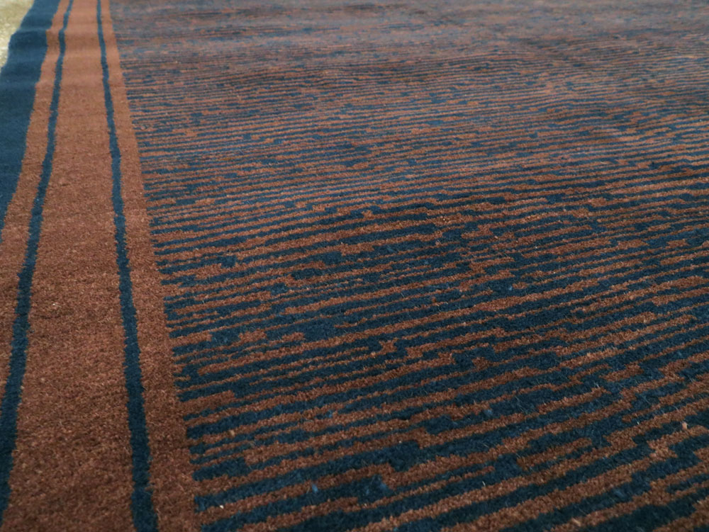 Vintage Indian Art Deco Carpet, No.22939 - Galerie Shabab