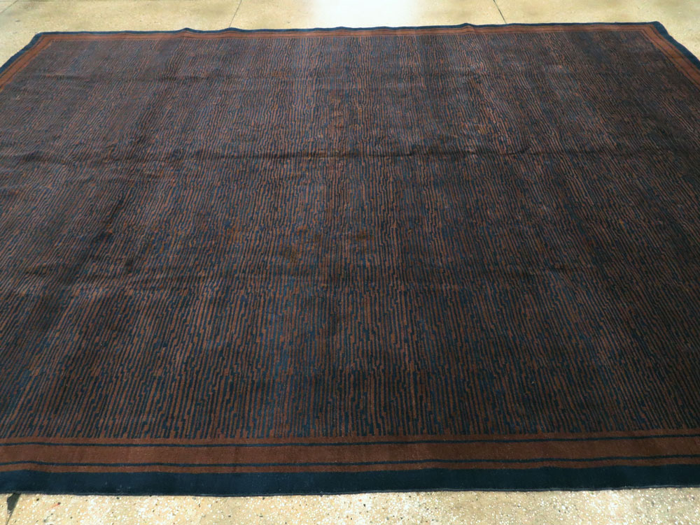 Vintage Indian Art Deco Carpet, No.22939 - Galerie Shabab
