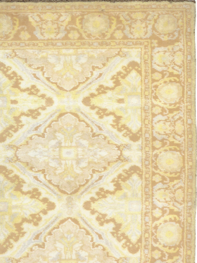 Vintage Indian Cotton Agra Rug, No.22940 - Galerie Shabab