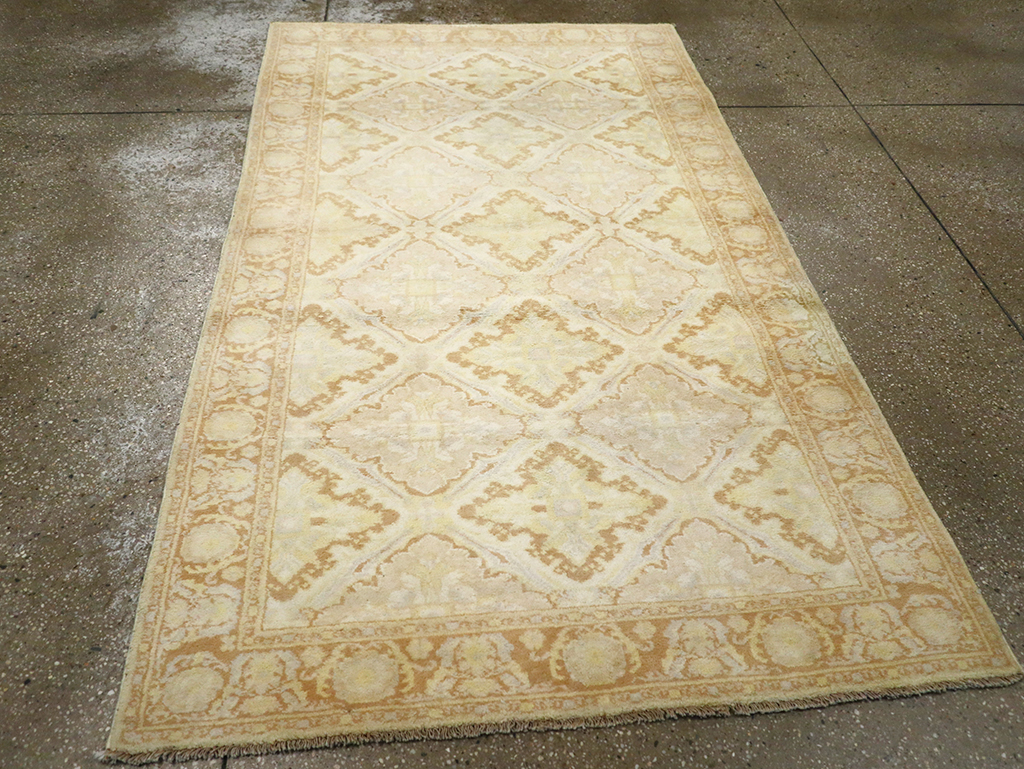 Vintage Indian Cotton Agra Rug, No.22940 - Galerie Shabab