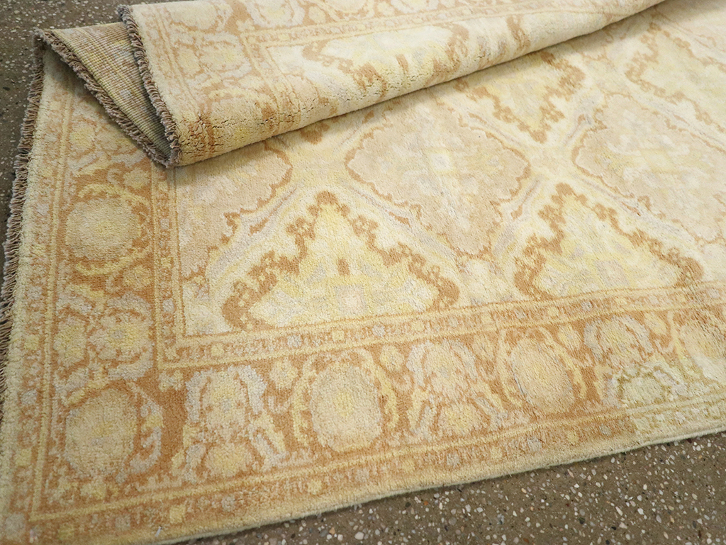 Vintage Indian Cotton Agra Rug, No.22940 - Galerie Shabab