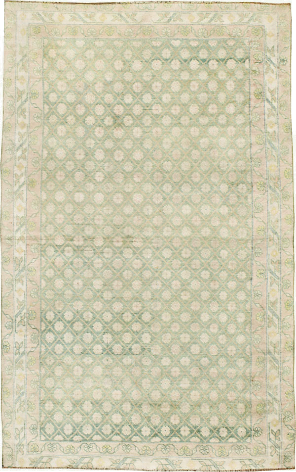 Vintage Indian Cotton Agra Rug, No.22942 - Galerie Shabab