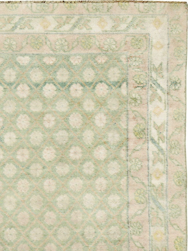 Vintage Indian Cotton Agra Rug, No.22942 - Galerie Shabab
