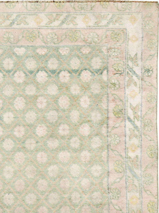 Vintage Indian Cotton Agra Rug, No.22942 - Galerie Shabab