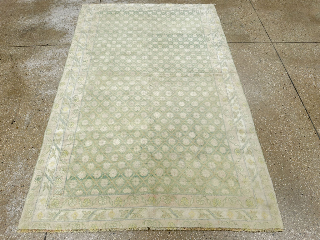 Vintage Indian Cotton Agra Rug, No.22942 - Galerie Shabab