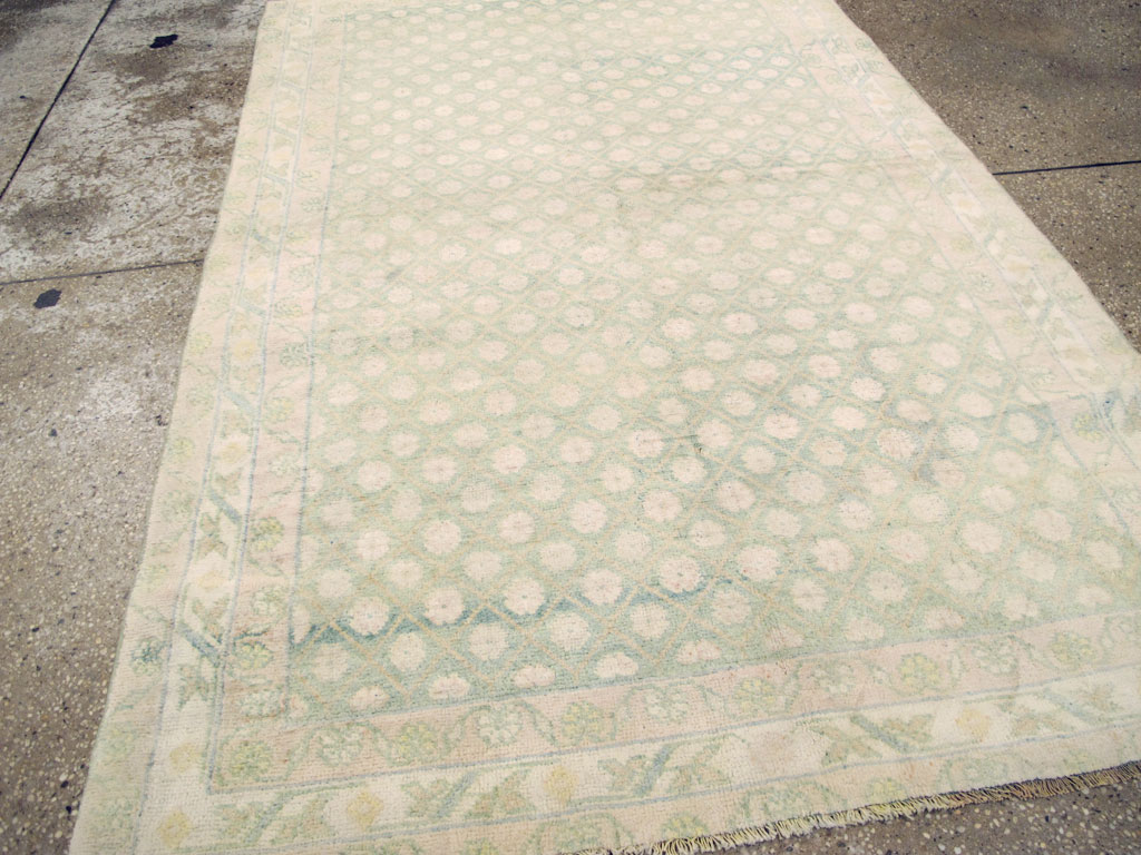 Vintage Indian Cotton Agra Rug, No.22942 - Galerie Shabab