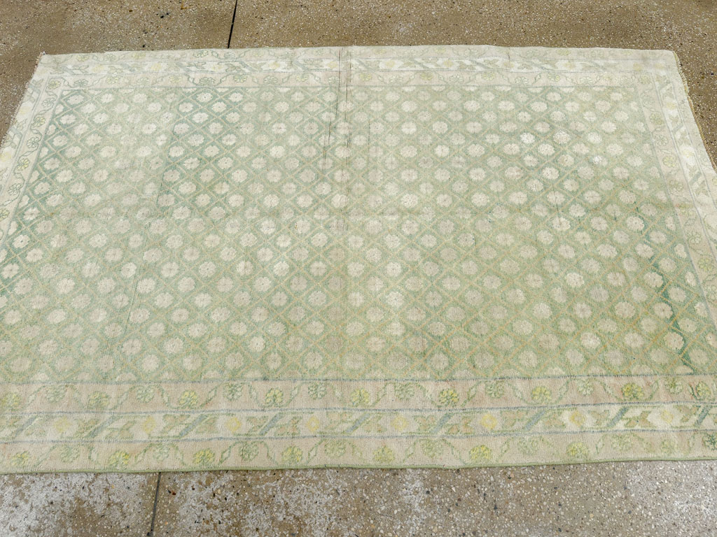 Vintage Indian Cotton Agra Rug, No.22942 - Galerie Shabab