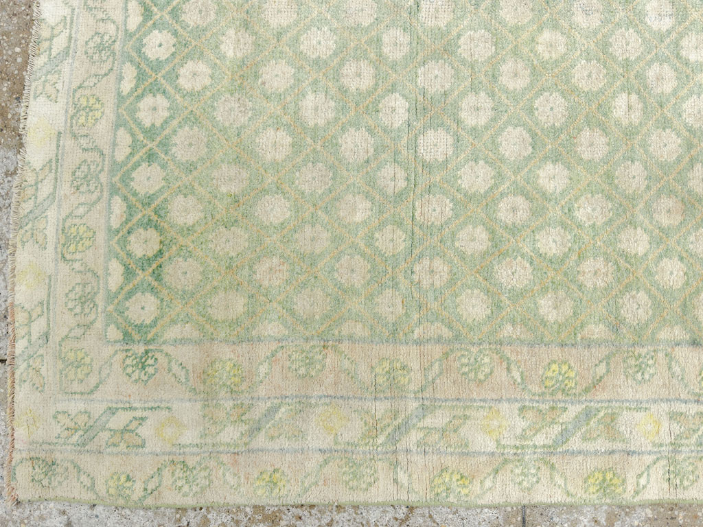 Vintage Indian Cotton Agra Rug, No.22942 - Galerie Shabab