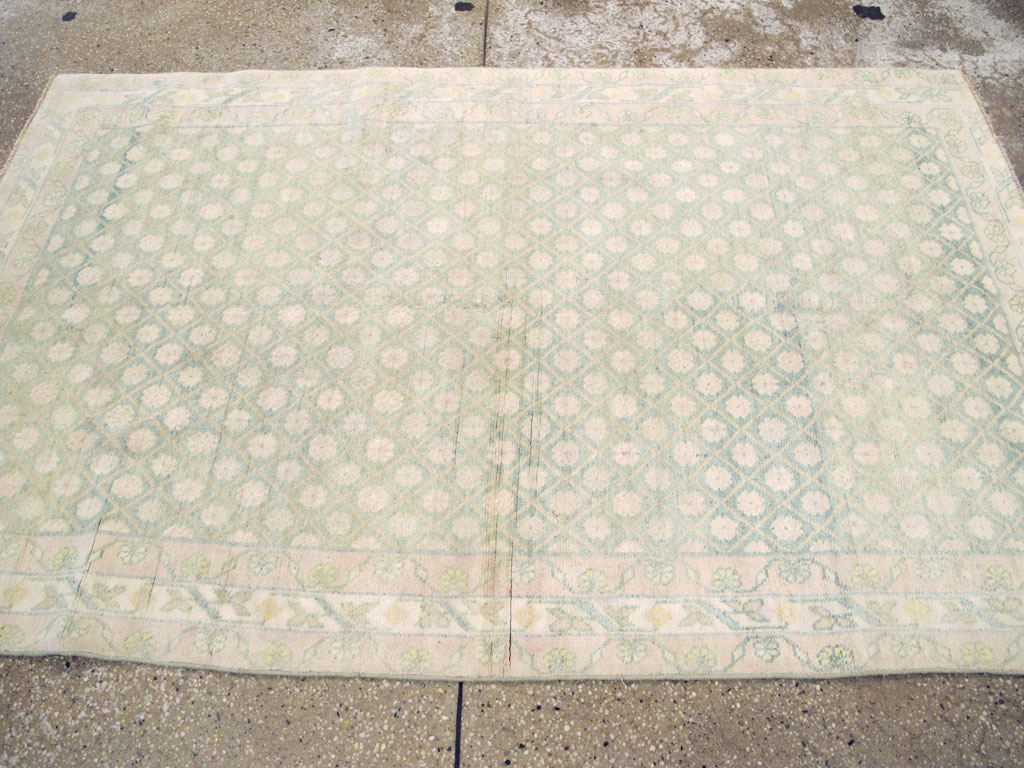 Vintage Indian Cotton Agra Rug, No.22942 - Galerie Shabab