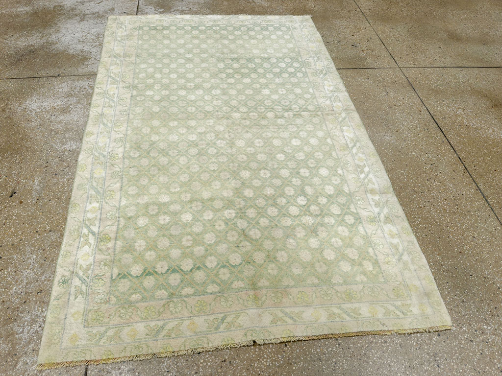 Vintage Indian Cotton Agra Rug, No.22942 - Galerie Shabab