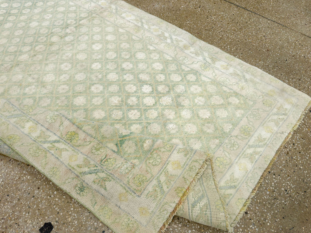 Vintage Indian Cotton Agra Rug, No.22942 - Galerie Shabab