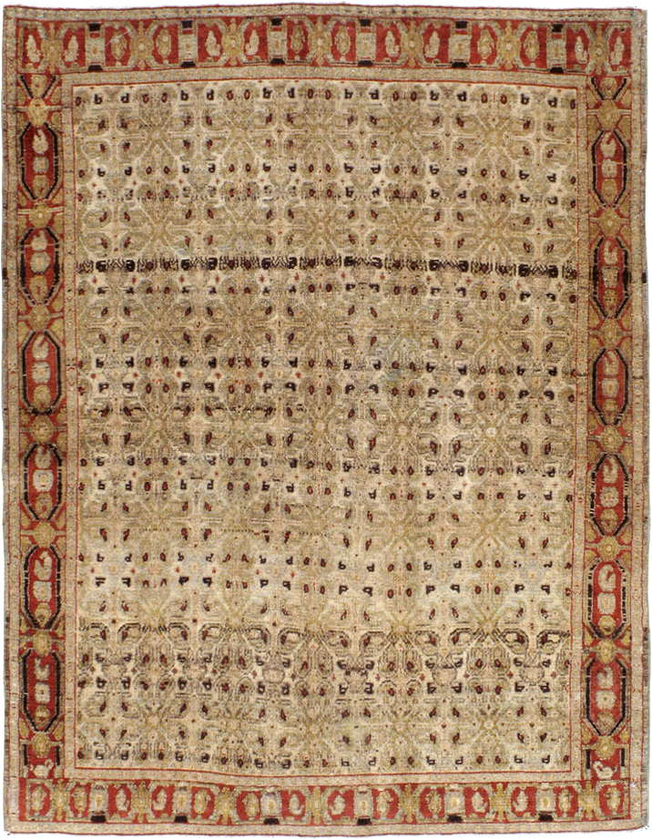 Antique Persian Senneh Malayer Rug, No.22945 - Galerie Shabab