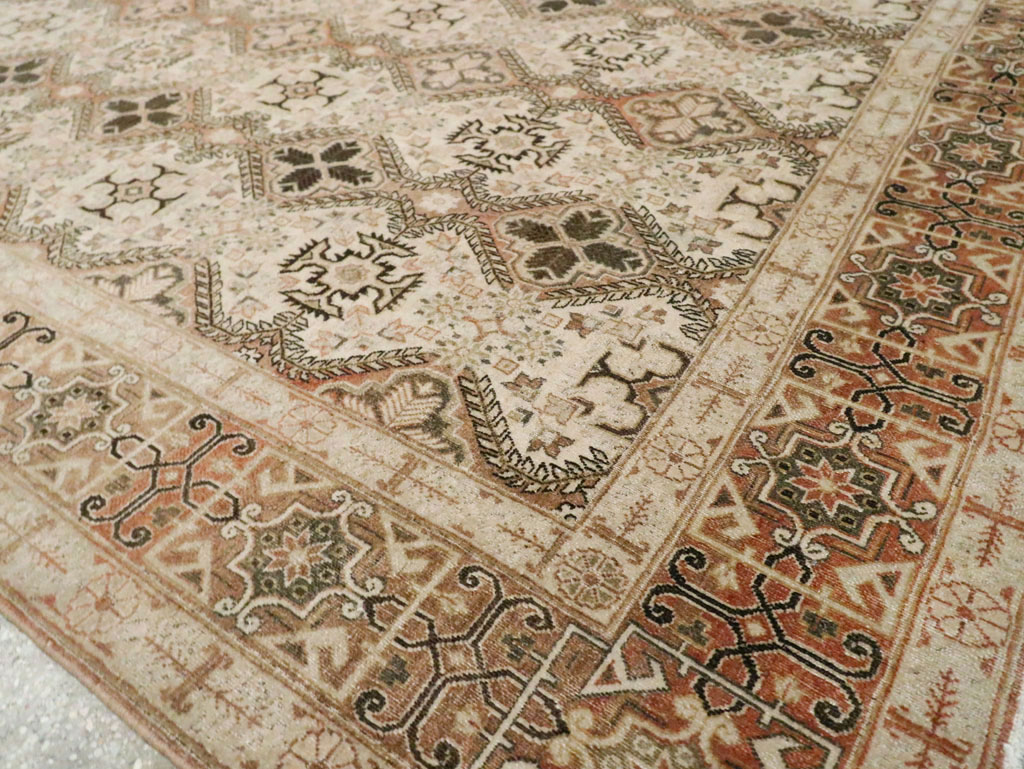 Vintage Persian Quom Room Size Carpet, No.22967 - Galerie Shabab
