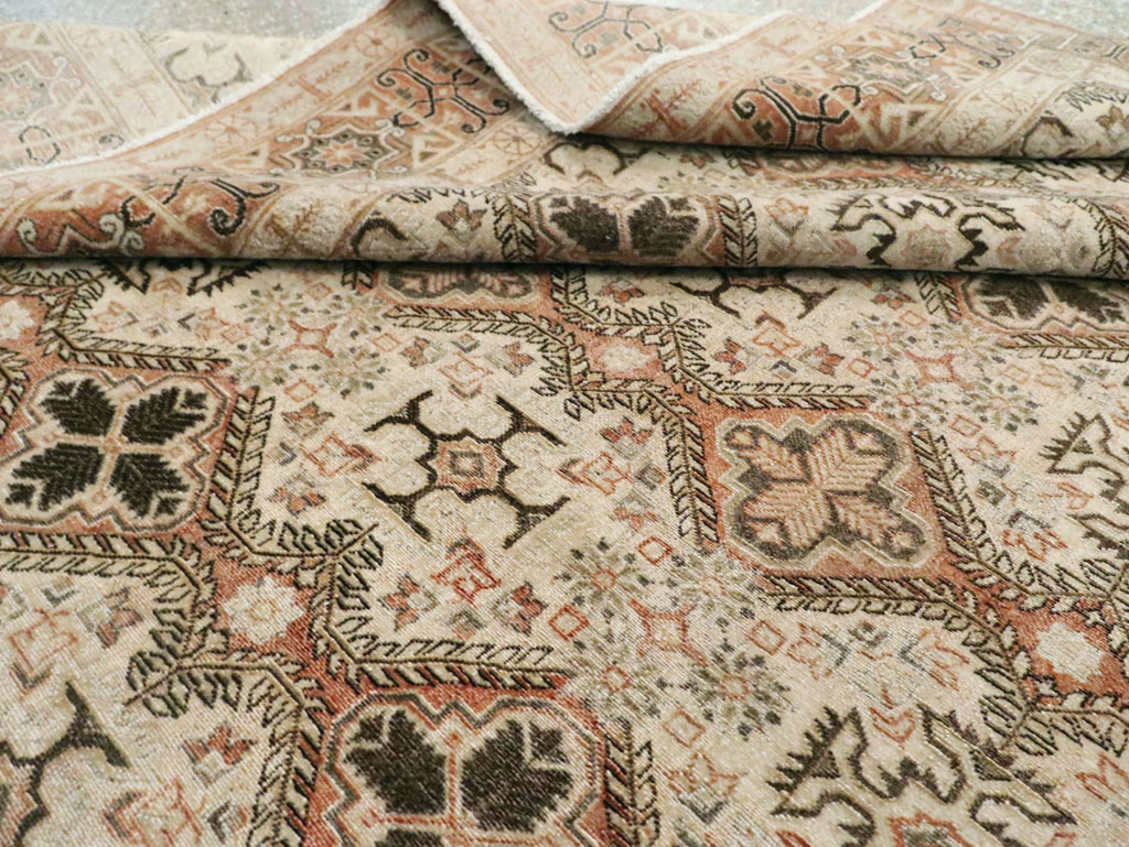 Vintage Persian Quom Room Size Carpet, No.22967 - Galerie Shabab
