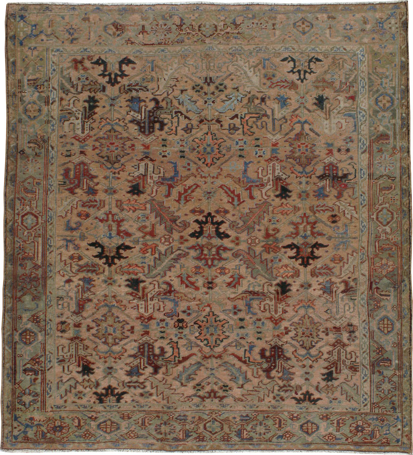 Antique Heriz Square Carpet, No.22978 - Galerie Shabab