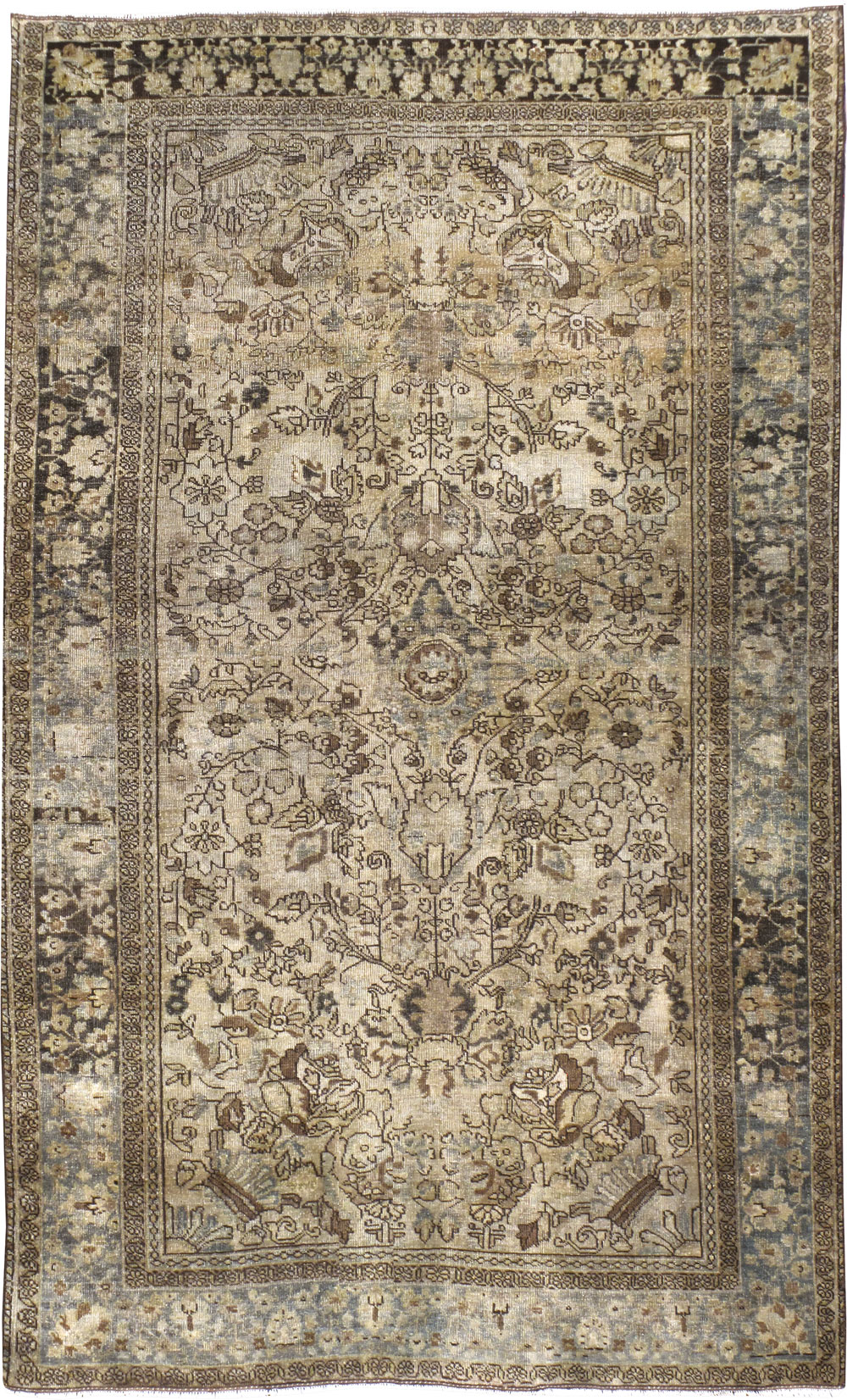 Antiuqe Persian Sarouk Fereghan Rug, No.22979 - Galerie Shabab