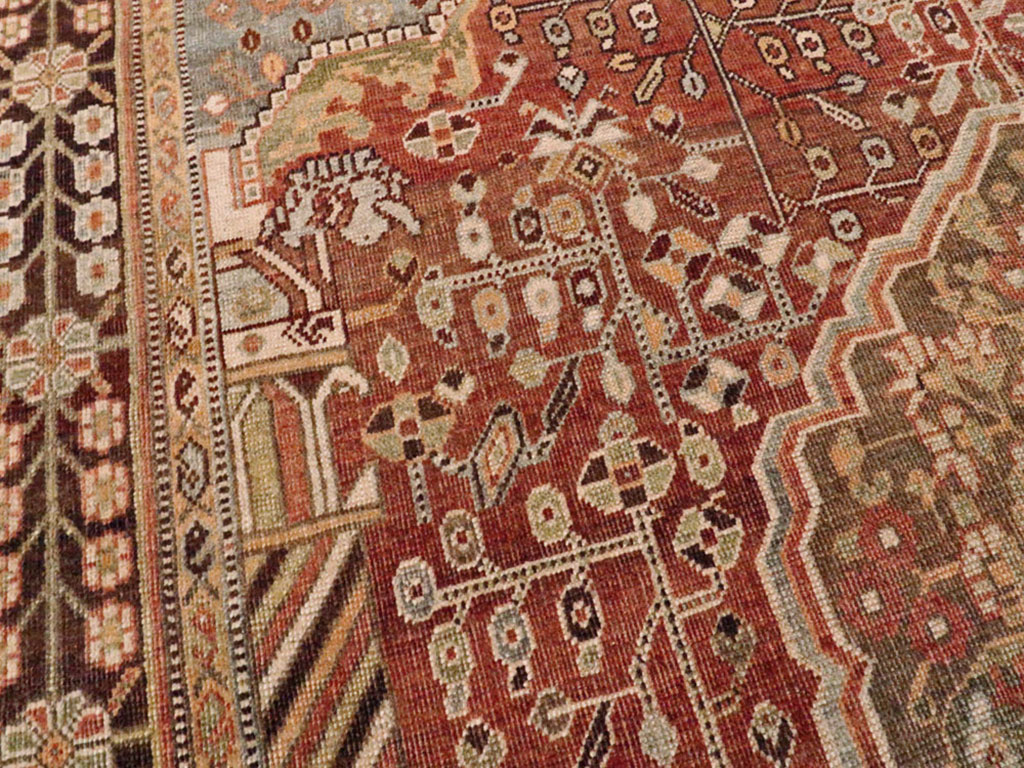 Vintage Persian Shiraz Rug, No.22980 - Galerie Shabab