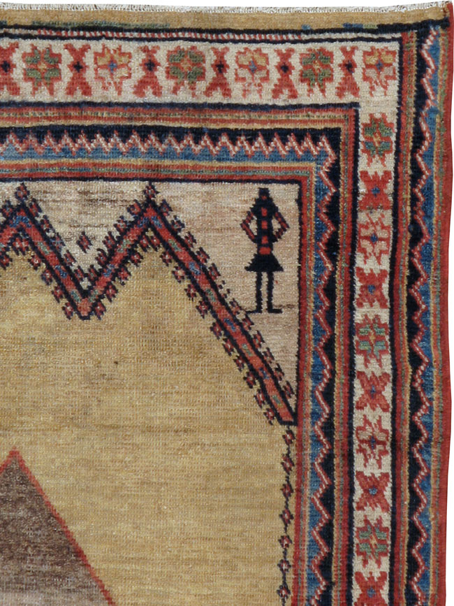 Antique Persian Mahal Rug, No.22988 - Galerie Shabab