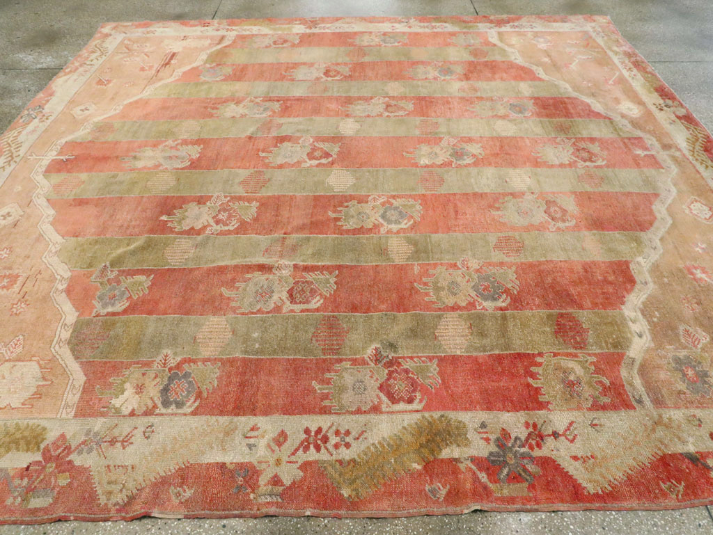 Vintage Turkish Oushak Large Room Size Carpet, No.23011 - Galerie Shabab