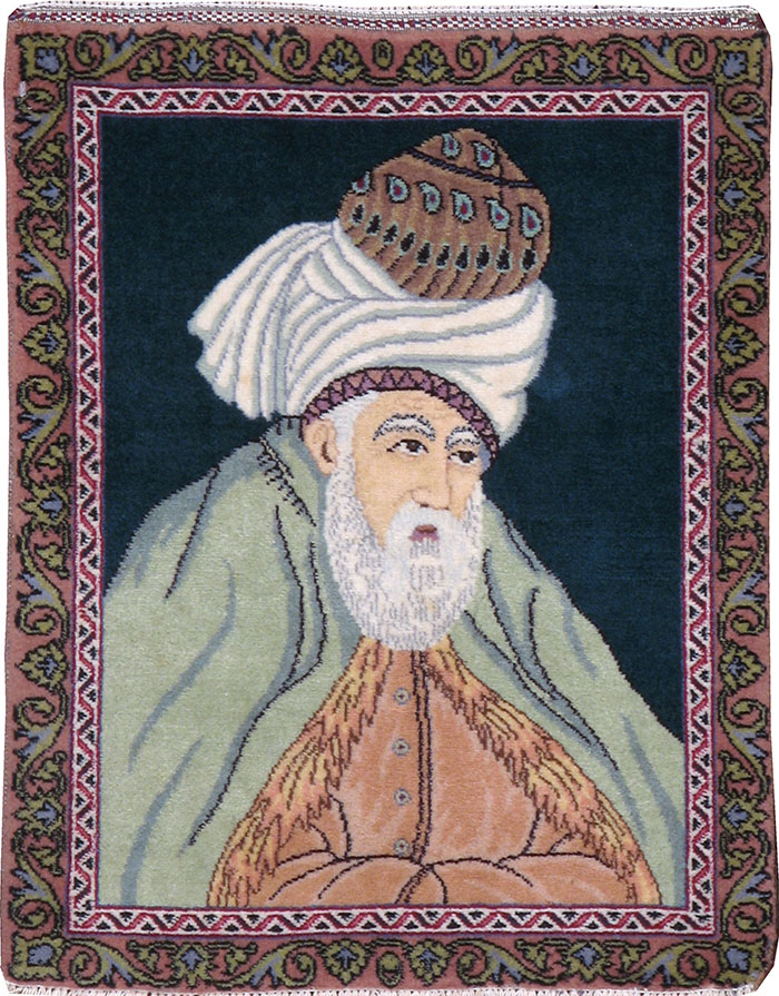 Vintage Tabriz Pictorial Rug, No.23012 - Galerie Shabab