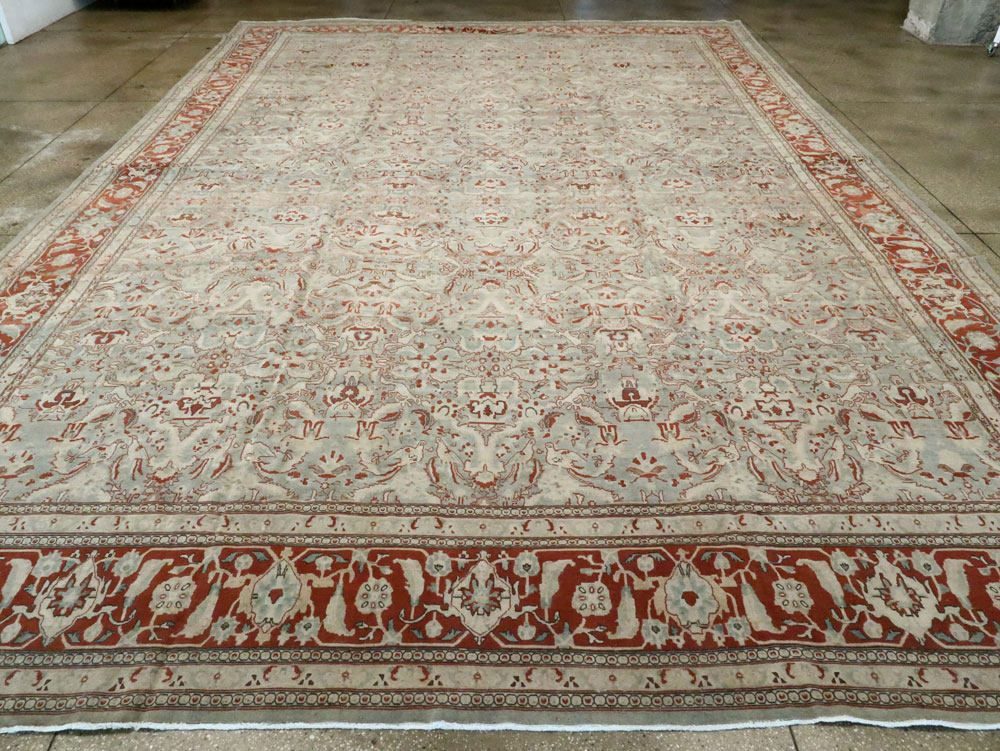 Antique Persian Tabriz Carpet, No.23014 - Galerie Shabab