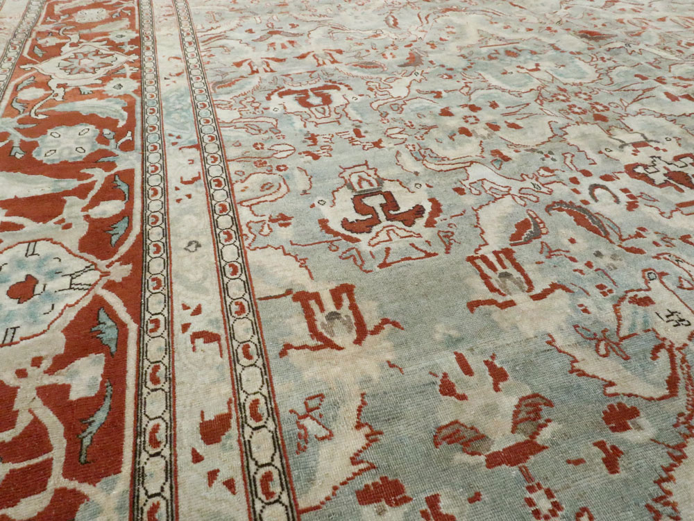 Antique Persian Tabriz Carpet, No.23014 - Galerie Shabab