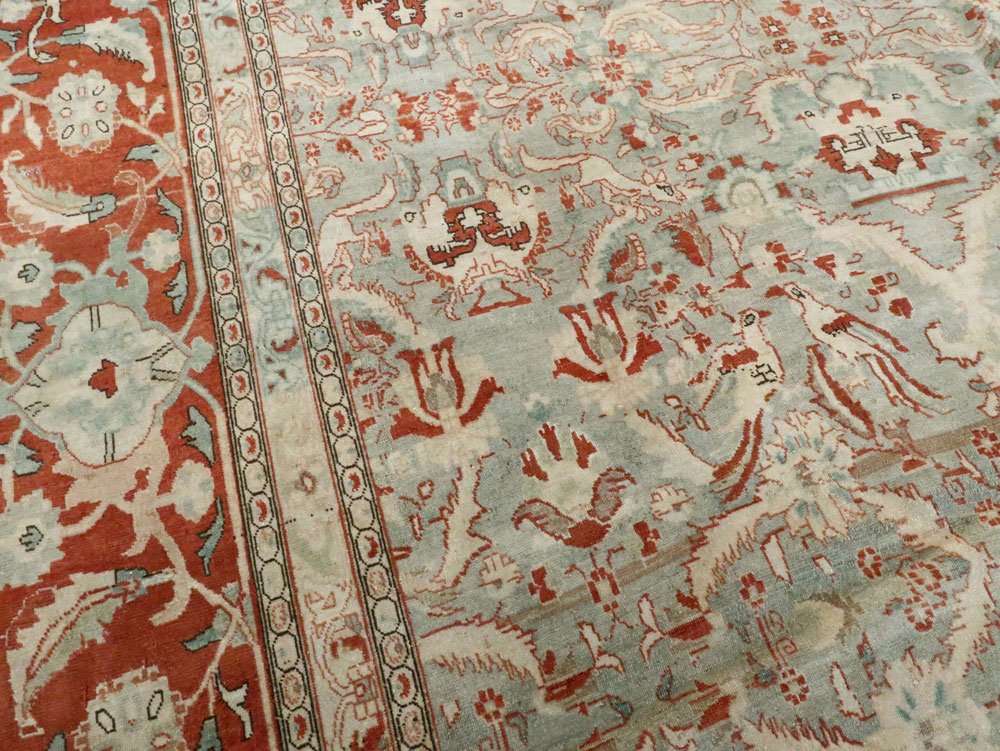 Antique Persian Tabriz Carpet, No.23014 - Galerie Shabab