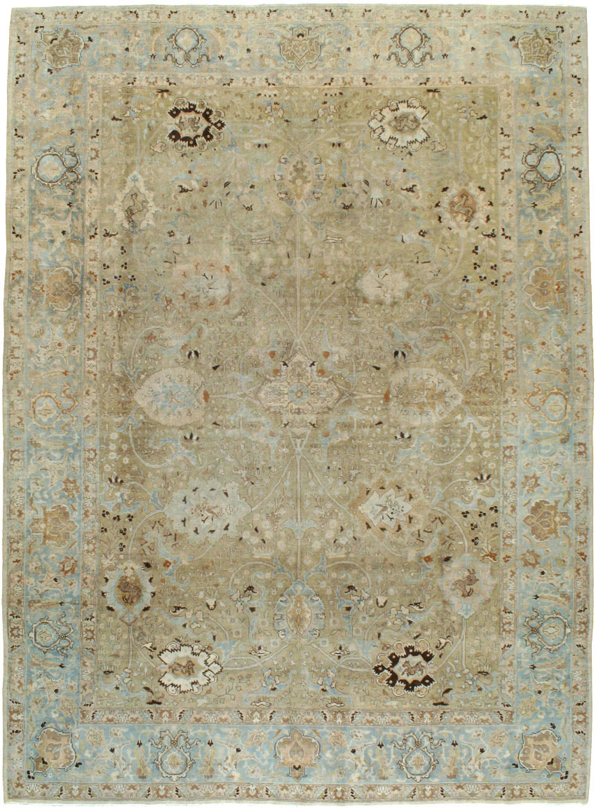 Antique Persian Tabriz Carpet, No.23023 - Galerie Shabab