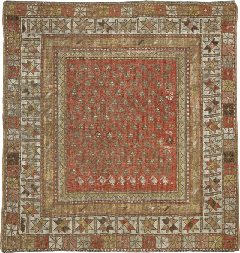 Antique Persian Northwest Square Rug, No.23033 - Galerie Shabab
