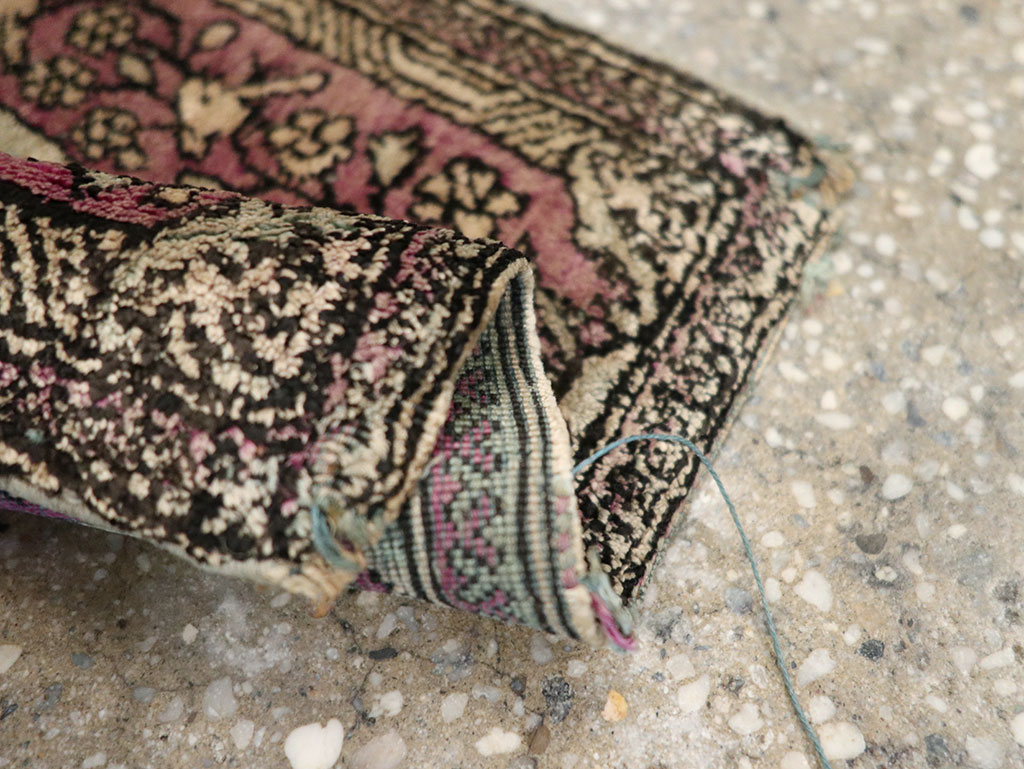 Antique Persian Kashan Pictorial Rug, No.23035 - Galerie Shabab