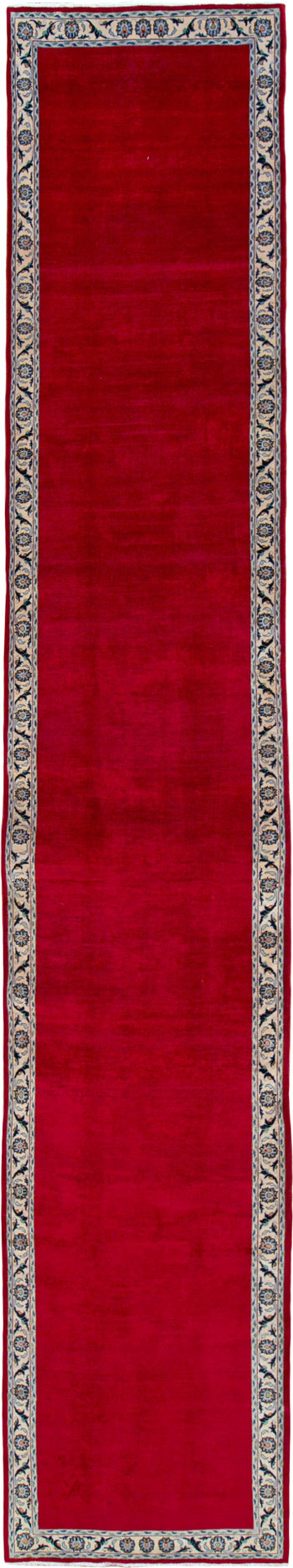 Vintage Kashan Modernist Runner, No.23039 - Galerie Shabab