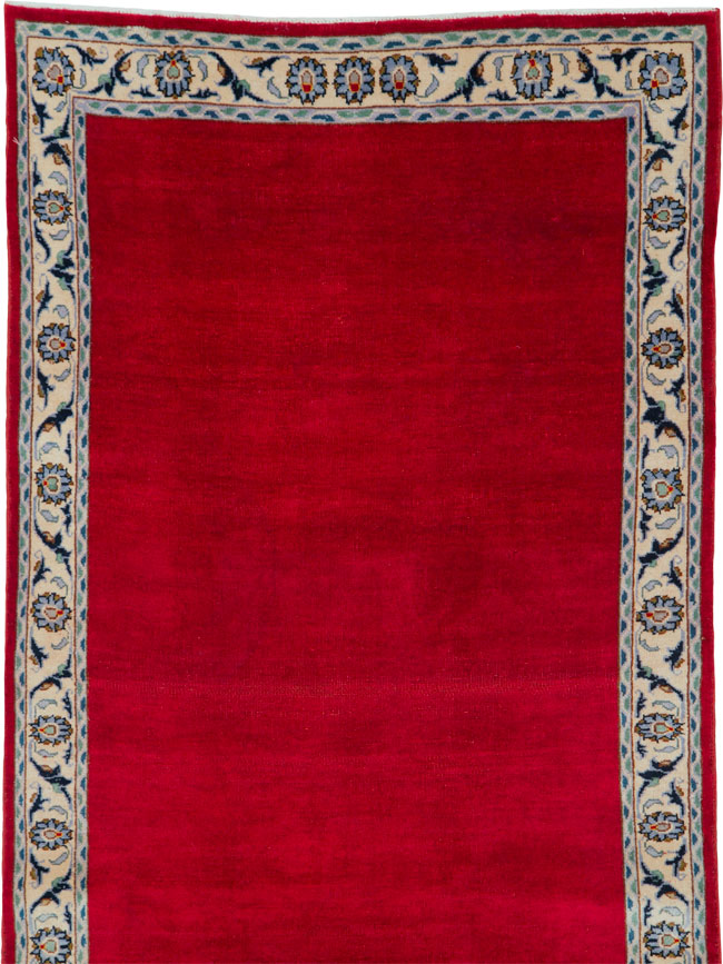 Vintage Kashan Modernist Runner, No.23039 - Galerie Shabab