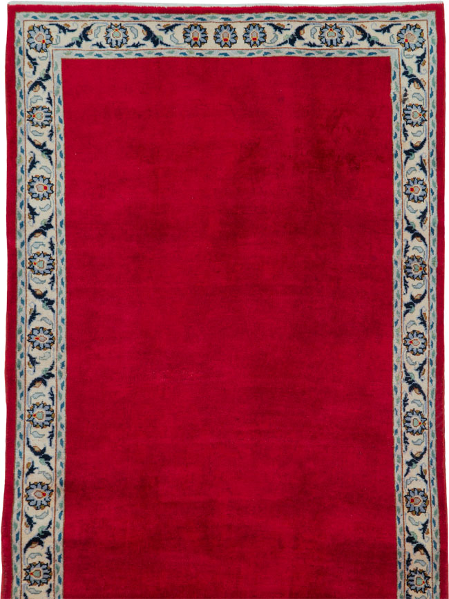 Vintage Kashan Modernist Runner, No.23039 - Galerie Shabab