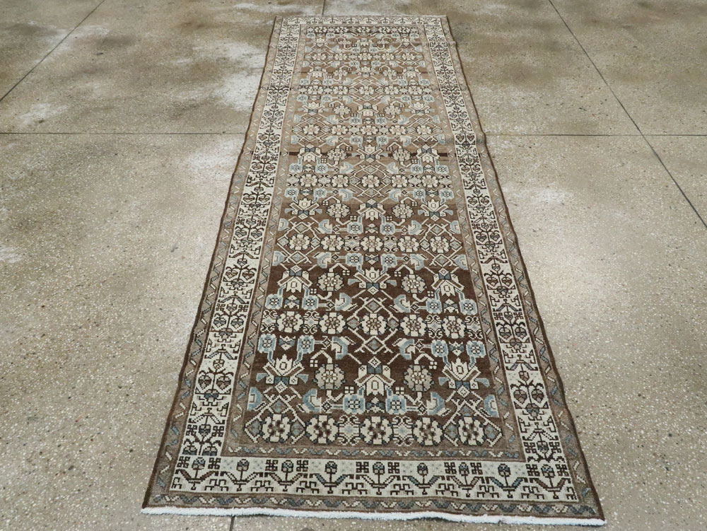 Vintage Persian Malayer Runner, No.23056 - Galerie Shabab